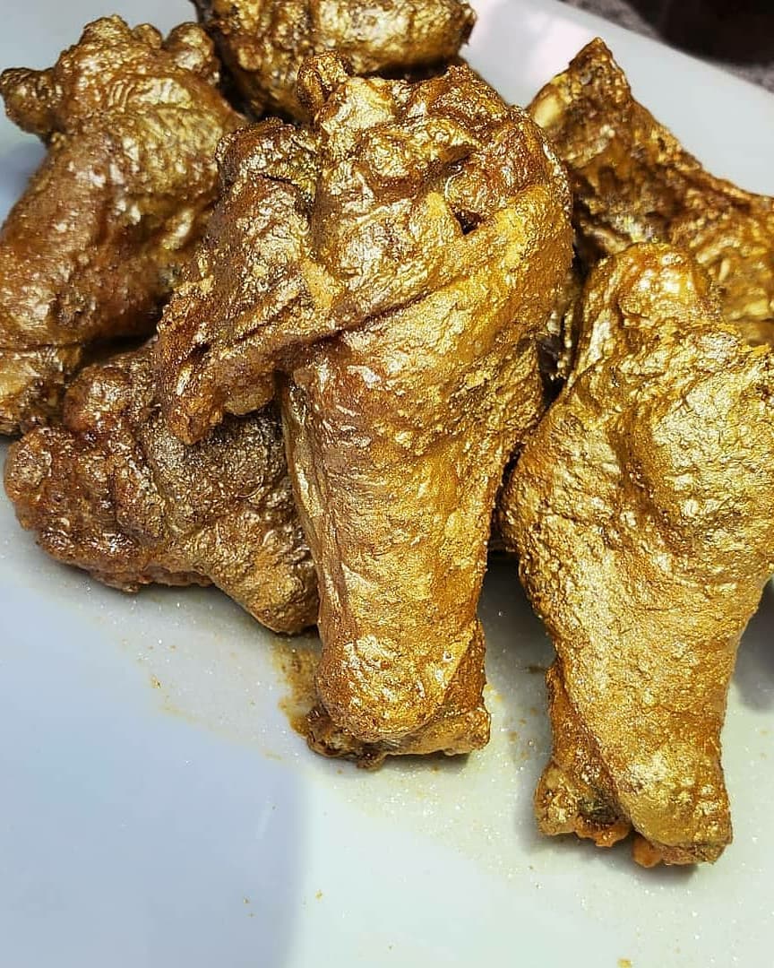 Naija on X: First it was 24k gold plated chicken, now its Louis
